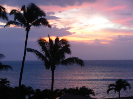 Sunset from our Lanai