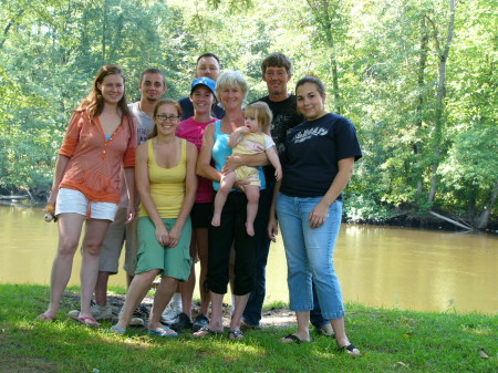 my three daughters,husband,daughters husband, and friends