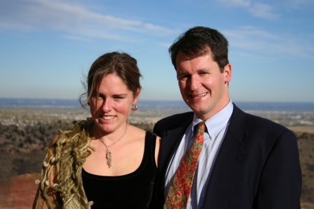   Sarah & Jim at a wedding  in Redrocks, CO  10/07