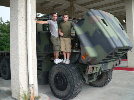 My two oldest sons at New River Air Station-NC