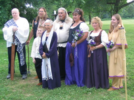 the Handfasting party