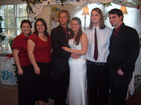 All my children at daughters wedding reception