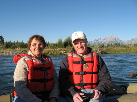 rafting the Snake River in the Tetons