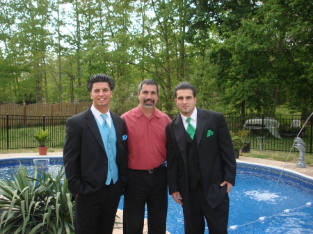 Me & two oldest sons on prom night 2007