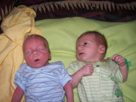 My grand sons Kaden and Isaiah