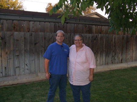 My brother Steve and I at a family BBQ, Sept.2007