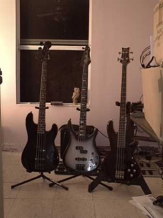 Jeff Lutes' Bass Guitars