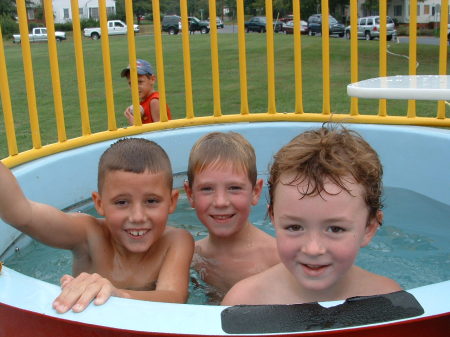 My son, Chase on far left