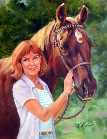 Self portrait with my horse