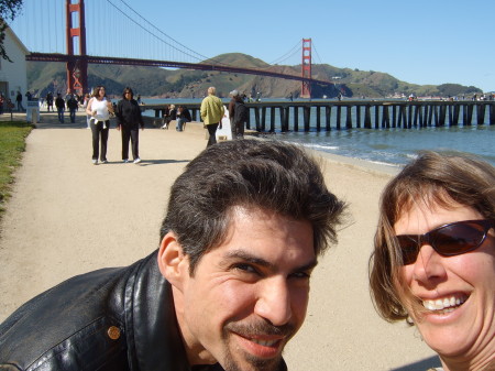 Golden Gate bridge, John and me.