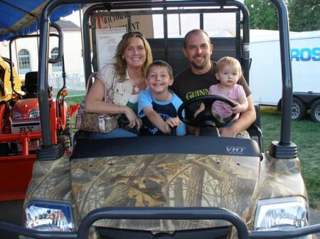 Brian and I at the fair with Addi and Brandon