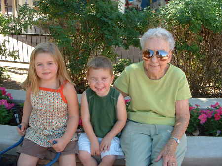 My kids and Great Grandma