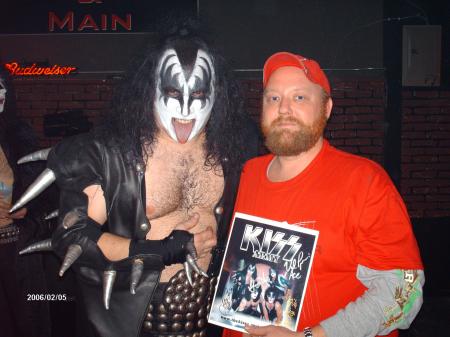 Me And KISS Army Member As Gene Simmons