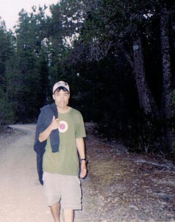 Trail running near Vancouver, BC in 2005