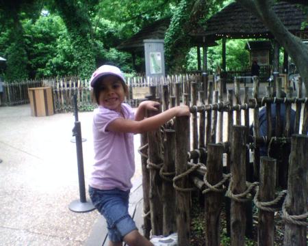 My daughter at Fort Worth Zoo 2008