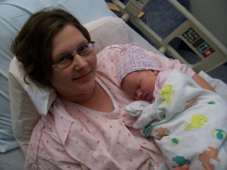 Wendy and newborn Danica