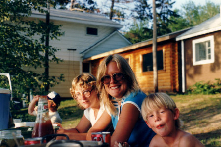 Me and my sister 25 years ago on vacation