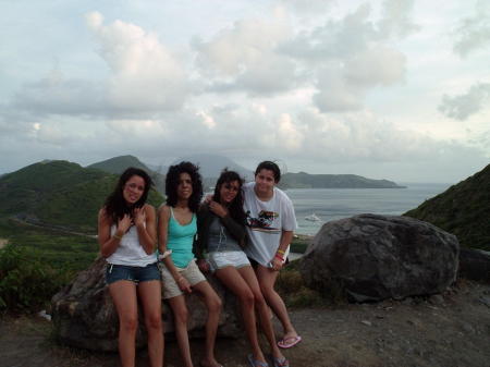 St Kitts  December 2006 -- My 3 daughters