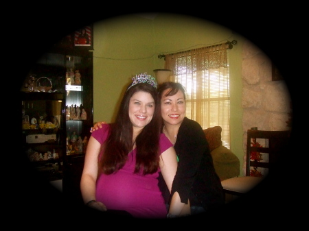 Claudia and Me at her baby shower!