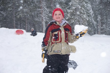 Jonathan's 9th b-day in the snow!!!