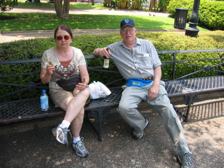 Muffulettas and Cold Dixie at Jackson Square New Orleans