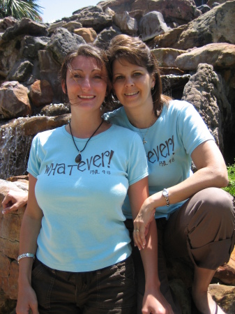 Me and my friend Carolyn at a ladies retreat in Galveston