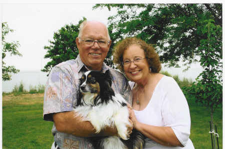 Don and I with our dog Belle