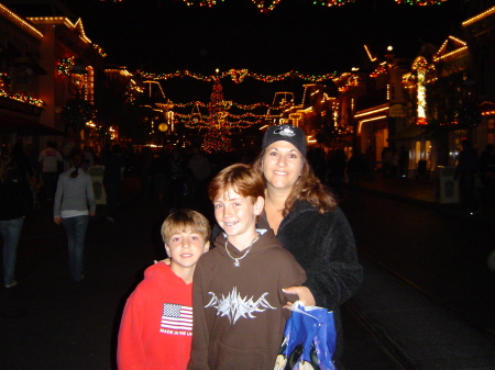 Me and the boys at Disneyland - 2007