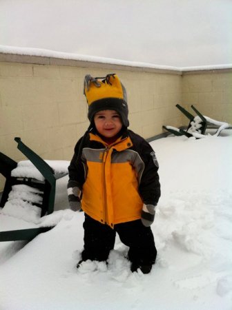 Ryan in snow