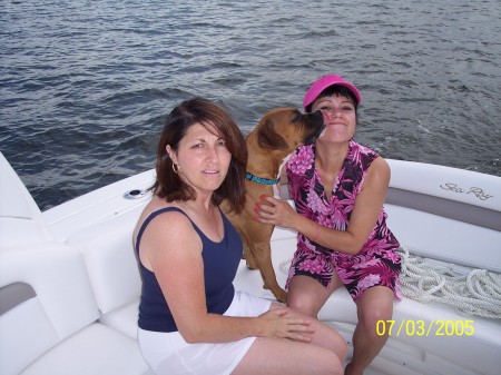 On Diane's boat