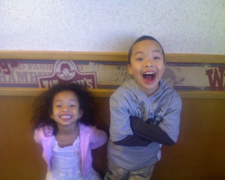My two crazy kids. What a joy!!!