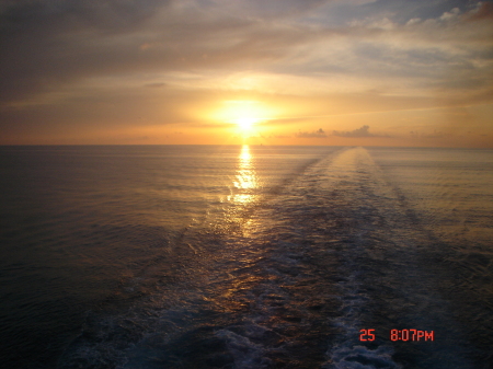 Sunset on the Carribean