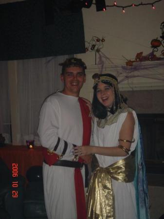 My son Ricky (26 now) & his wife at a Halloween party - 2006