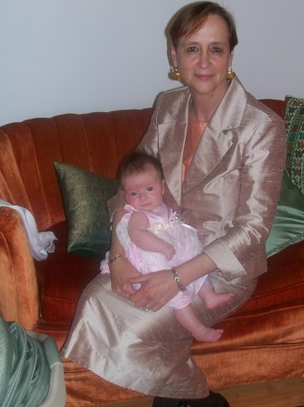 with grandchild on Easter, 2007