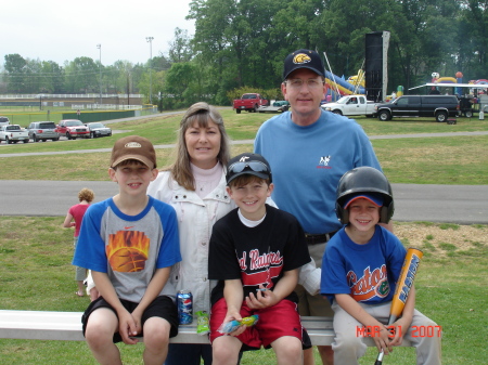 Grandkids with Theresa and me