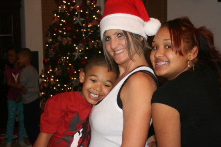 x-mas 2007-wifey,daughter and son