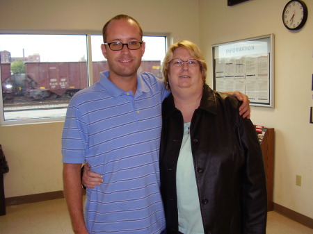 My son Tom and I in St. Louis.