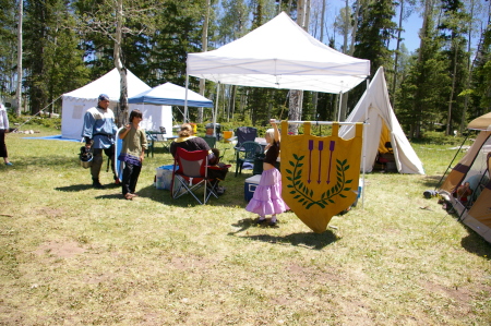 Medieval camping