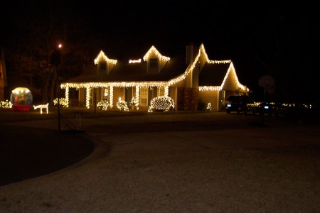 Our home at Christmas