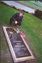 SRV's grave, Dallas TX 2001