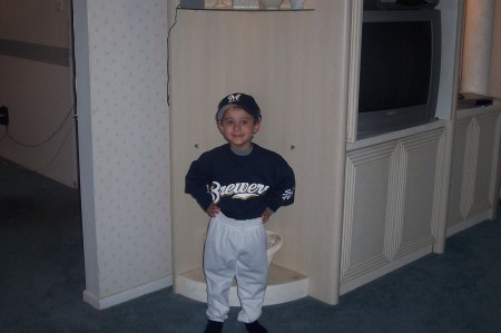 Zach's first day of T-Ball