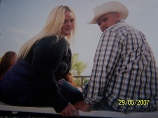 My Fiance Jesus and I at a Jaripeo in South Sioux City, NE