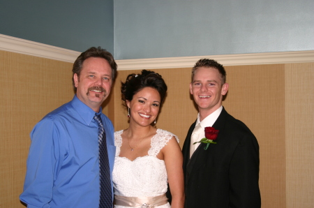 Me my daughter Carol and my new son-in-law Adam