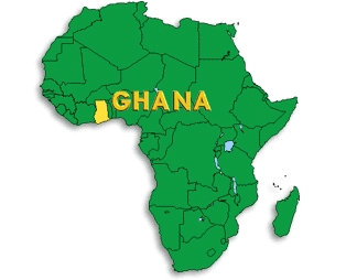 A Map of Ghana