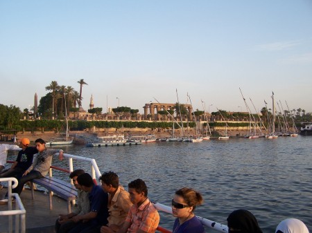 Luxor Temple from the Nile Ferry