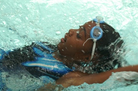 Ebony's 1st Swim Meet Aug 2007
