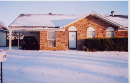My house in snow