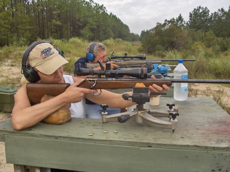 Hanging with Dad at the range