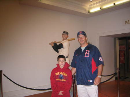 With my son Cory at the Baseball Hall of Fame in Cooperstown, NY 2005