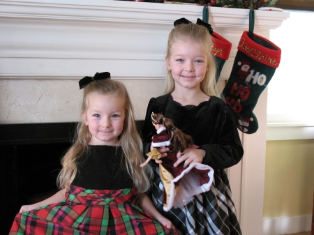 Ava Claire and Madelyn - Christmas 2007